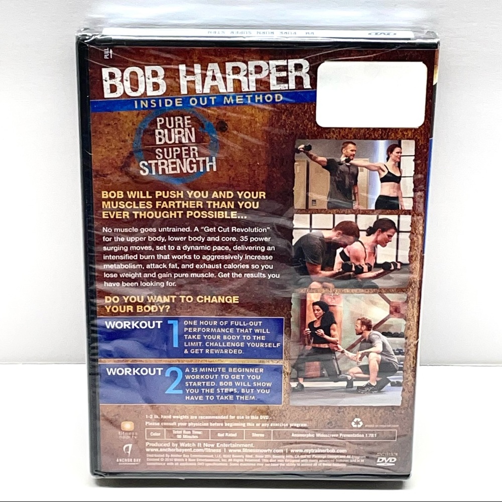 Bob Harper Inside Out Method Exercise Fitness DVD Pure Burn Super Strength New - Picture 15 of 16